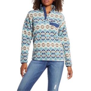 Patagonia Synchilla Snap-T Pullover Size Large Tundra Cluster Big Sky Blue